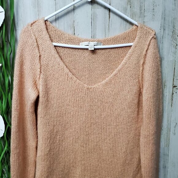 Lauren Conrad Sweater Peach Metallic Size Small - Picture 7 of 7